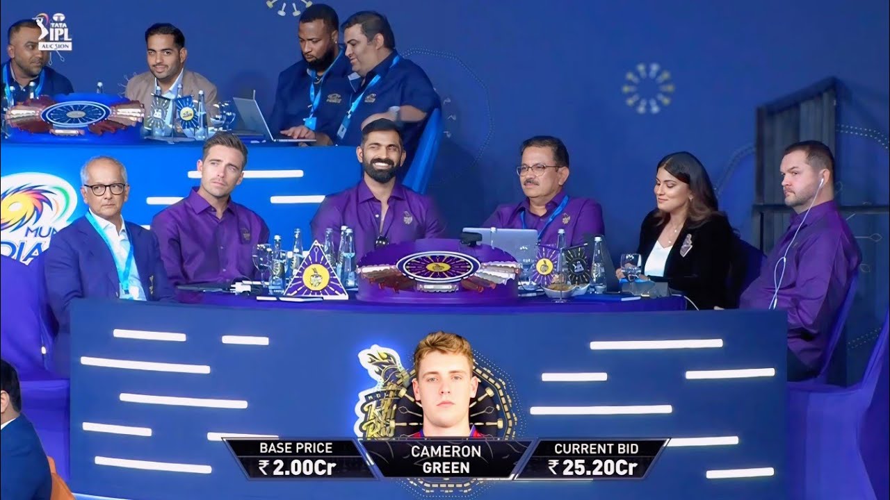 TATA IPL Player Auction 2026 Kolkata Knight Riders