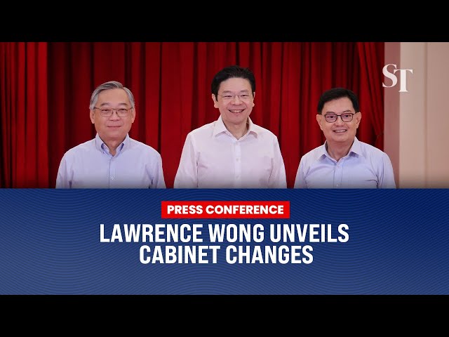 [PRESS CONFERENCE] Lawrence Wong announces changes to Cabinet class=
