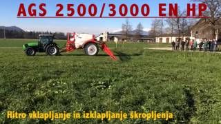 Sprayers AGS 2500/3000 EN HP - fast automatic switching on and off