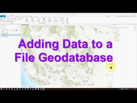 Adding Data to a File Geodatabase