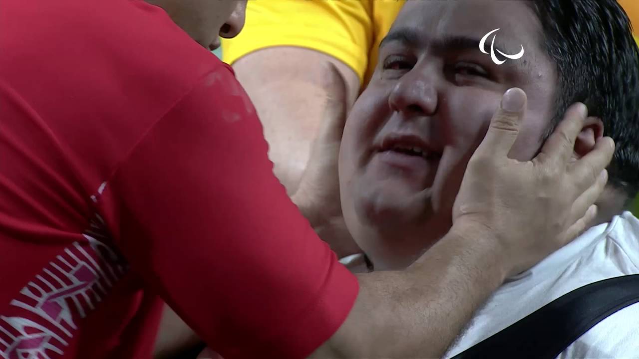 powerlifting siamand rahman wins gold and wr men s 107kg rio