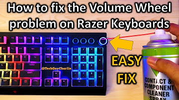 How to fix the volume wheel issues and jitters on Razer Keyboards