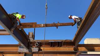 Steel Installation at Boston Children's Hospital, Brookline Place