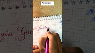 Viết tên tặng Gia Bảo .Beautyful cursive handwriting practice #thayhailuyenchudep #calligraphy