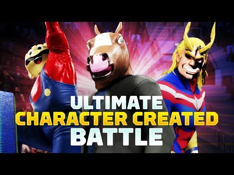 WWE 2K19 - Batman vs All Might vs Mario? Ultimate Create-a-Wrestler Battle Royale