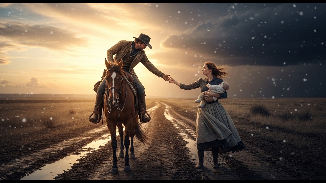La viuda susurró que estaba perdida; el vaquero millonario dijo: «Entonces sígueme a casa».