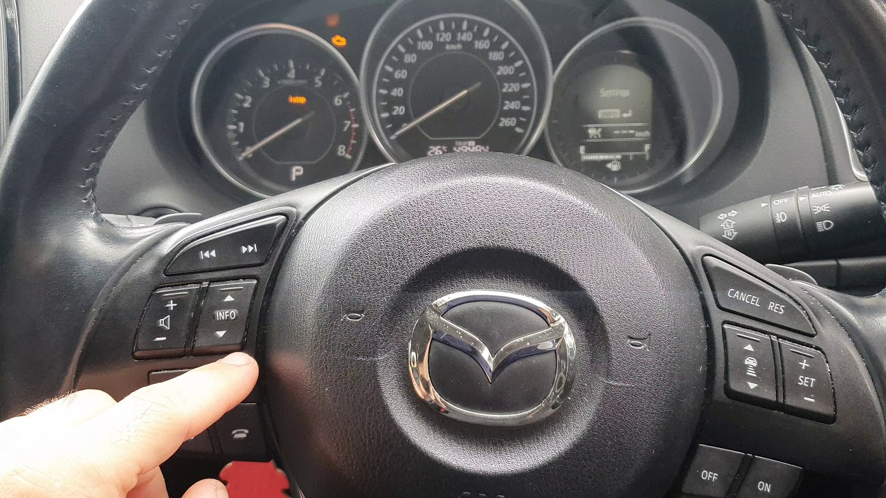 Mazda 6 2012-2012 Service Light Reset (Without Using Multi Media Unit) - Youtube