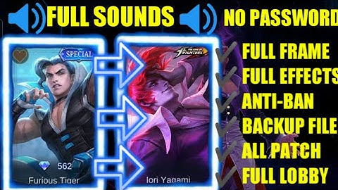 CHOU SPECIAL SKIN INTO KOF SKIN SCRIPT WITH BACKUP FILE FULL SOUNDS NO PASSWORD