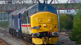 DRS 37419 , 57303 & 57002 Passes West Ealing Working Eastleigh -Willesden-Saturday 16th October 2021