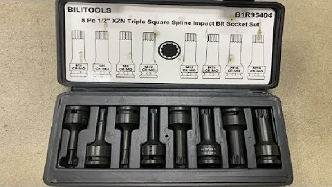 BILITOOLS 8 Piece Impact XZN Triple Square Spline Bit Socket Review, Exactly what I hoped for