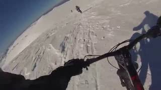 Mt Kosciuszko Downhill - Winter 2016 - Fat-biking downhill over soft snow screenshot 4