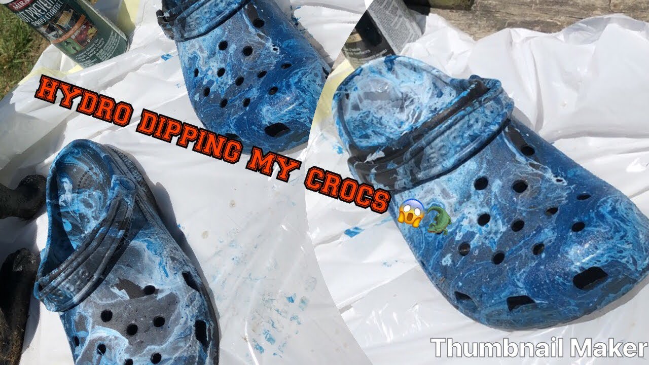 hydro dipping my crocs 😱🐊 - YouTube