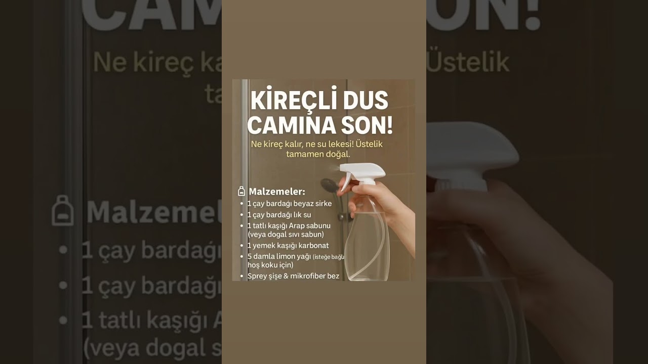 Kireçli Duşakabin temizliğinde en etkili yöntem 