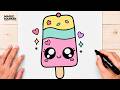 How to Draw a Cute Kawaii Popsicle ????✨ | Easy Cute Digital Illustration