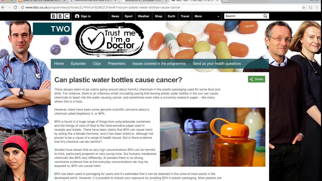 Can Plastic Water Bottles Cause Cancer? YouTube