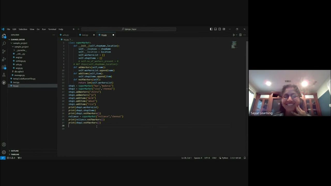 Django Class OOP Sample YouTube 