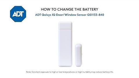 How to change the battery in your ADT Qolsys iQ Door/Window Sensor 1133-840
