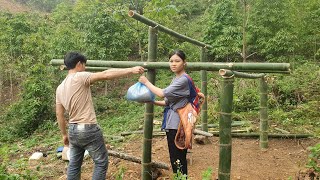 The 15yearold single mother continues to receive help from the land owner  Build a house new