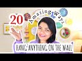 20 Awesome Ways to Hang Art on the Wall || Hacks to Hang Art on your walls!