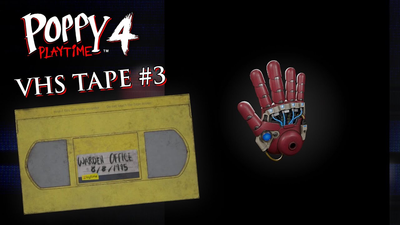 Poppy Playtime Chapter 4 - VHS Tape #3 "Warden Office 8/8/1995" (FULL 1080p from game files)