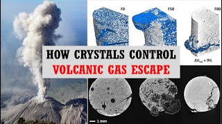 Crystals regulate volcanic outgassing