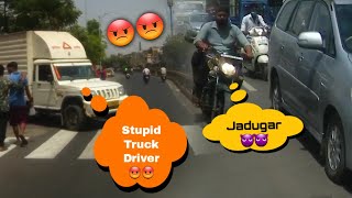 Stupid truck driver ?? || Ahmedabad || Motovlogger || Motovlogs