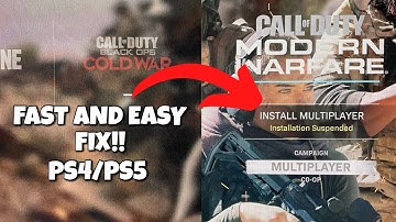 Modern Warfare Installation Suspended 2025 NEW FIX! | PS4/PS5