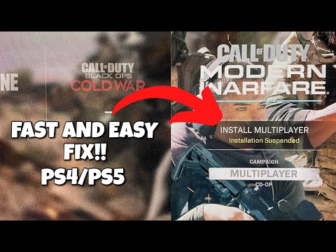 Modern Warfare Installation Suspended NEW FIX! | PS4/PS5