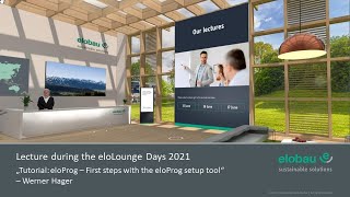 Webinar || Tutorial eloProg - First steps with the eloProg setup tool