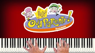 The Fairly Odd parents Theme Song - PIANO TUTORIAL