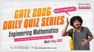 GATE 2026 Engineering Mathematics | Daily Quiz Series | Week 1 | May 2025
