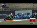 La chute dalonso lopez et sergio garcia en moto 3  gp de rpublique tchque