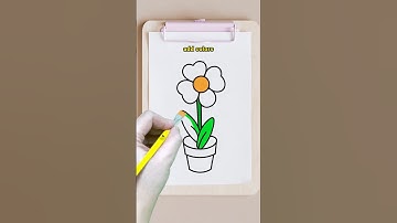 How to Draw a Flower - Easy Step by Step Tutorial for Beginners