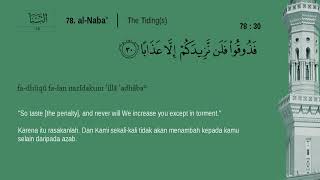 03 Juz Amma 78 Al Naba Mishary Rashid Alafasy English, Indonesian translation