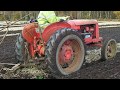 1952 David Brown 2.5 Litre 4-Cyl Diesel Tractor With Ramsomes Plough