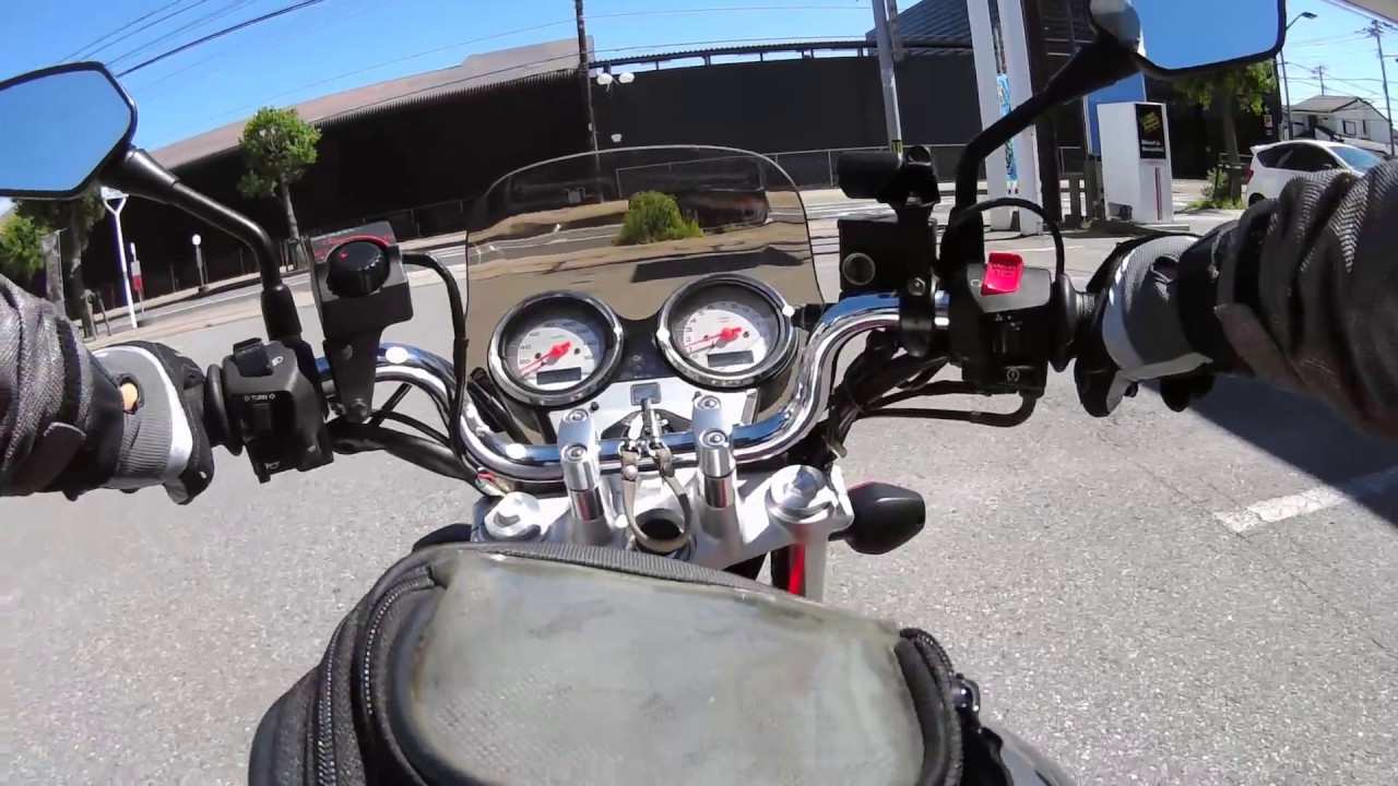 バイク　押しがけ　VTR250FI  バッテリーあがり