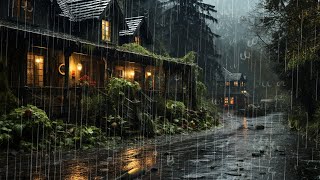 Rain Sound - Heavy Rain & Thunder: Black Screen Sleep Aid in 2 Minutes