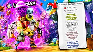 Unlocking Max Level La Everything Combinasion In Brainrot Evolution roblox