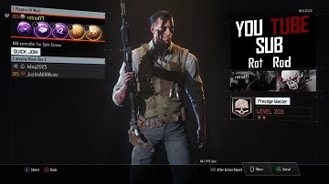 Cod bo3 level 200 zombies stats and reset!