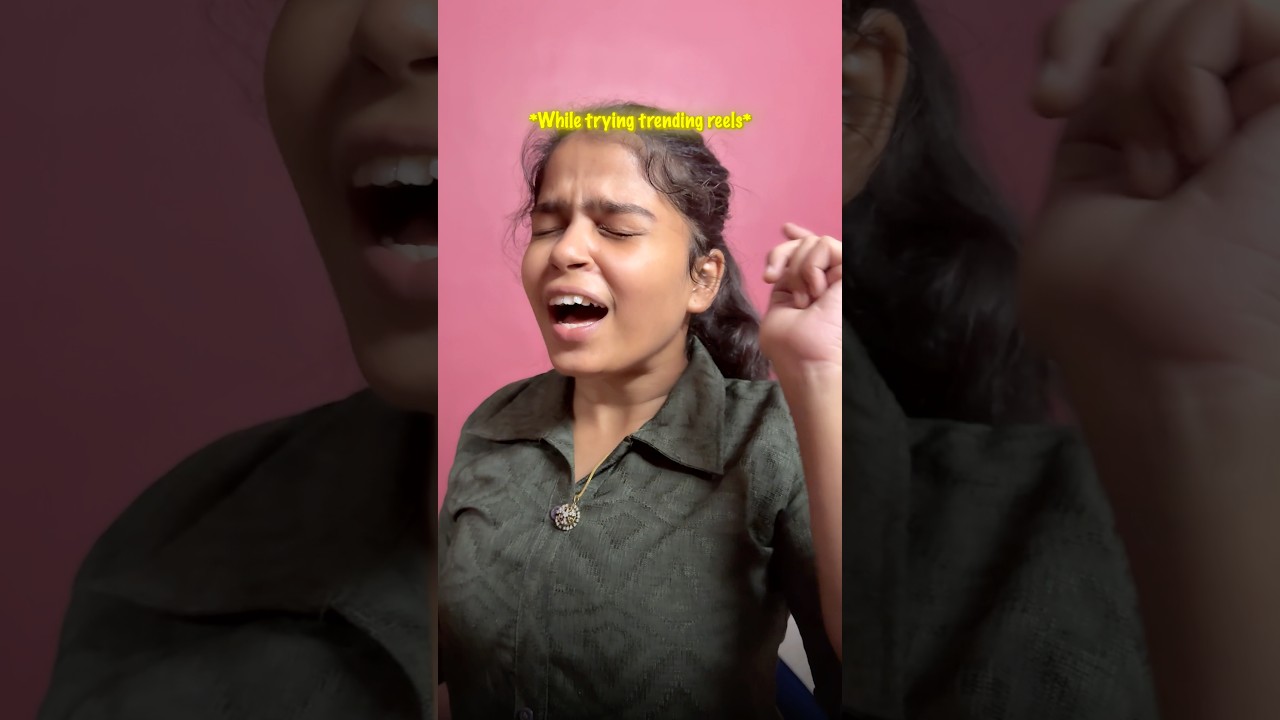 While trying trending reels 😂#satheeshshanmu #shorts