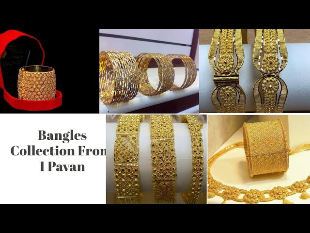 Latest Gold bangles Designs in 8 Grams - [New Models]