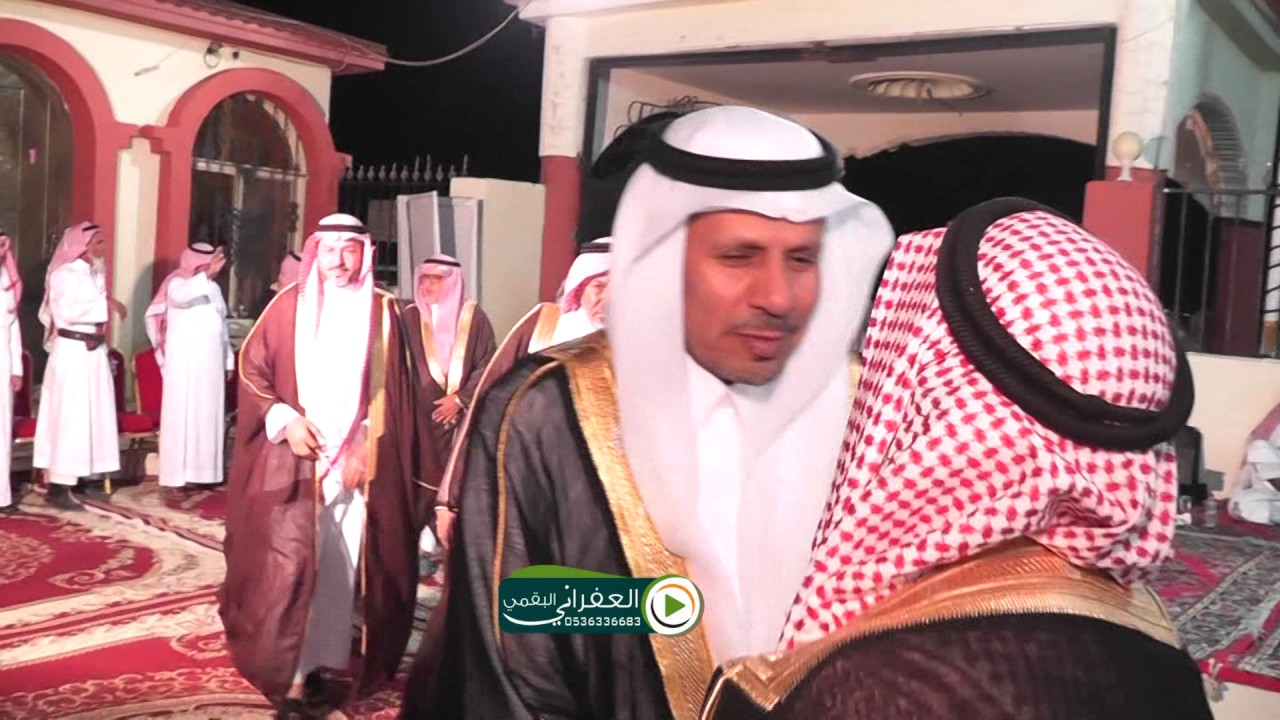 حفل زواج شاعر القبايل يوسف بن سالم الشلوي الجزء الثاني الاستقبال والعرضات في المساء