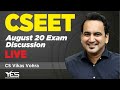 CSEET Exam Discussion August'20 | CSEET Exams in Aug 20 | LIVE | CS Vikas Vohra