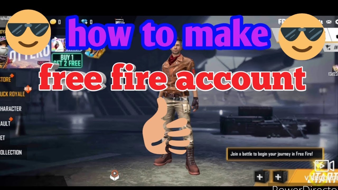 How to open free fire account in android device YouTube