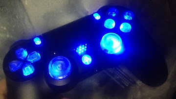 Ps4 controller LED mod update (clear buttons) Playstation 4 how to
