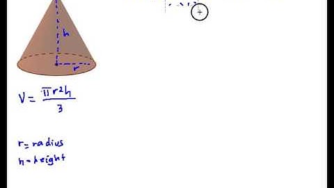 V10 Volume of a Cone Part 1
