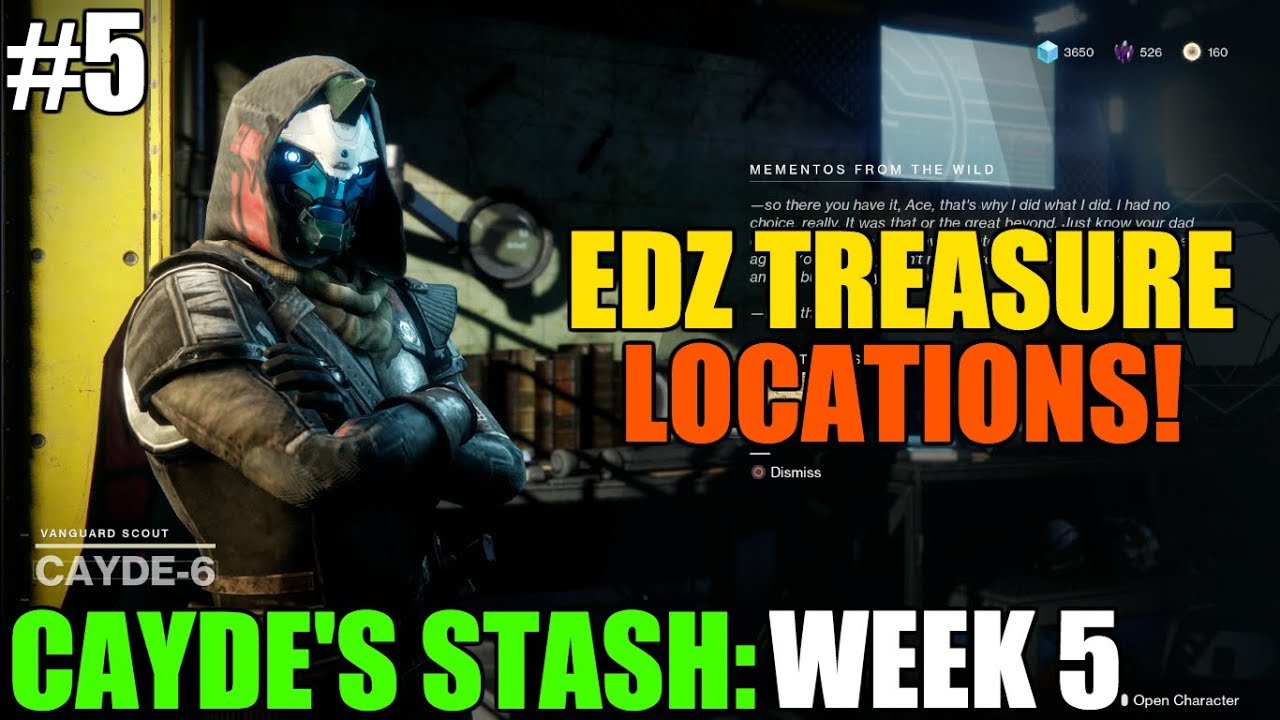 Cayde's Stash: Week #5 Locations | EDZ Treasure Map European Dead