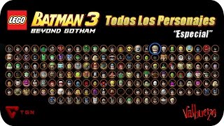 LEGO Batman 3 Más Allá de Gotham - Todos los Personajes - HD 720p