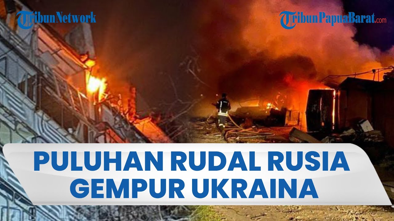 Puluhan Rudal Rusia Serang Ibu Kota Ukraina: Wilayah Kyiv Terbakar Hebat hingga 38 Orang Terluka