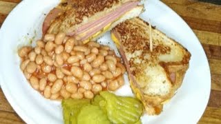 Fried bologna with a Twist ~ Plus Skillet fried, grilled cheese.